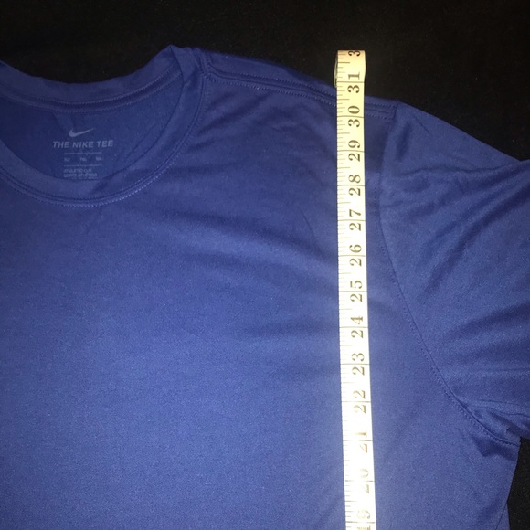 Nike NWOT Size:XLT L/S Dri-fit Polyester Columbia Blue Athletic Cut - Picture 9 of 10